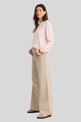One Grey Day - Georgie Cashmere Crewneck - BALLET