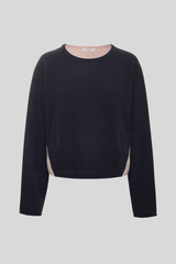 One Grey Day - Isola Cashmere Pullover - NAVYCOMB