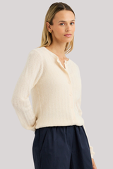 One Grey Day - Opal Cardigan - ECRU