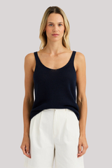 One Grey Day - Remi Tank - NAVY