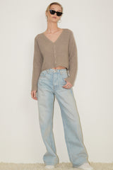 Sablyn - Bianco Cashmere Waffle Stitch Cardigan - ECOGRAVE