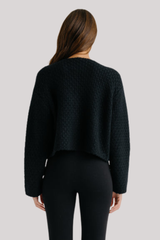 Sablyn - Charlene Cropped Welt Pocket Cashmere Jacket - BLACK