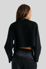 Sablyn - Floren Cropped Double Breasted Jacket - BLACK