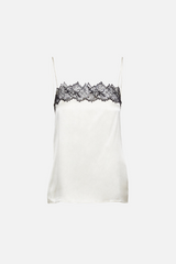 Sablyn - Haya Lace Trim Square Neck Cami - GARDENIA