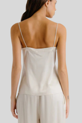 Sablyn - Haya Lace Trim Square Neck Cami - GARDENIA