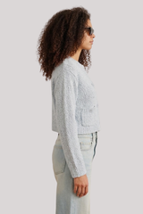 Sablyn - Helena Cropped Double-Pocket Cardigan - WHISPER