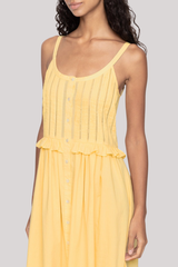 Sea Ny - Alberte Solid Tank Dress - YELLOW
