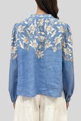 Sea Ny - Alina Lace Shirt - BLUE