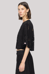 Sea Ny - Arianna Lace Top - BLACK