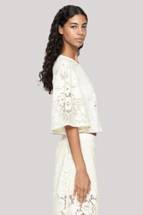 Sea Ny - Arianna Lace Top - CREAM