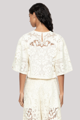 Sea Ny - Arianna Lace Top - CREAM