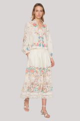 Sea Ny - Astrid Embroidery Blouse - MULTI