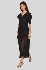 Sea Ny - Chandra Lace Sweater - BLACK