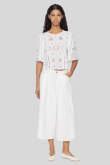 Sea Ny - Gardener Embroidered Top - WHITE