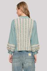 Sea Ny - Kirsten Print Top - SKY
