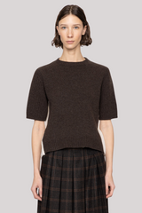 Sea Ny - Mallory Short Sleeve Sweater - COFFEE