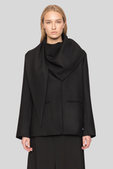 Sea Ny - Remi Tropical Scarf Blazer - BLACK