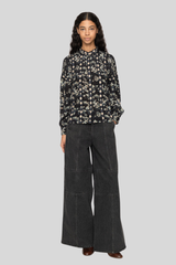 Sea Ny - Zayna Denim Wide Leg Jeans - BLACK