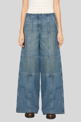 Sea Ny - Zayna Denim Wide Leg Jeans - BLUE