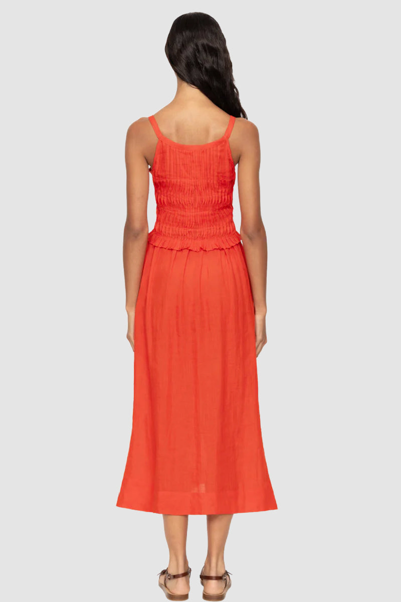 Sea Ny - Zora Solid Tank Button Down Dress