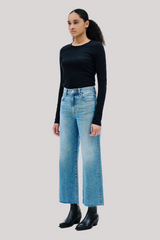Slvrlake Denim Llc - Grace Crop - HTHROBLU