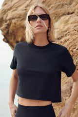 Sold Out. Nyc - The Cropped Perfect Tee - BLACK