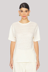 Sold Out. Nyc - The Linen Perfect Tee - CREAM