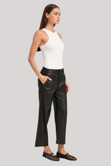 Sprwmn - Cropped Baggy Trousers - BLACK