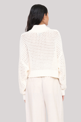 Staud - Cropped Hampton Sweater - IVORY