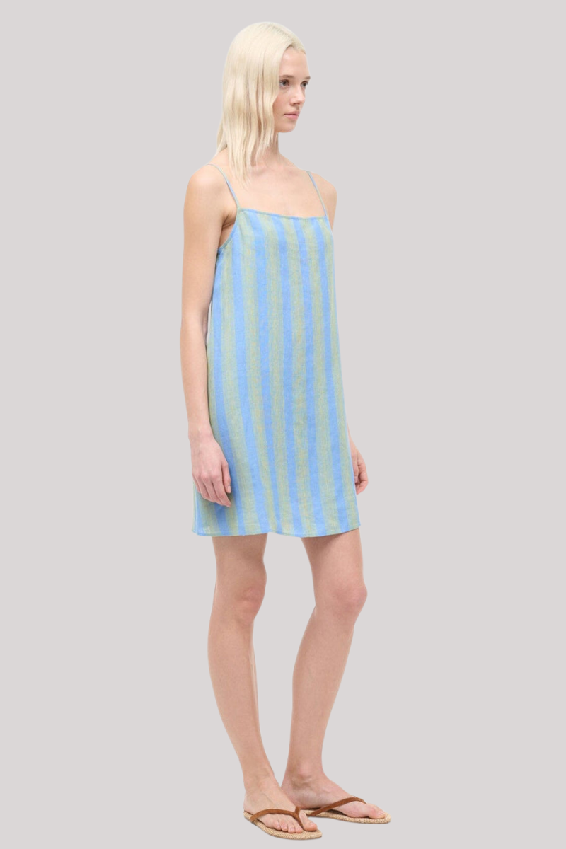 staud martine linen dress Staud Martine Linen Maxi Dress - Natural 70% Off