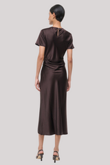 Staud - Marcel Silk Dress - EARTH