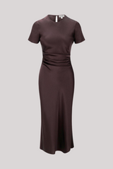 Staud - Marcel Silk Dress - EARTH