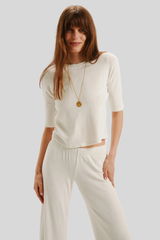 Suzie Kondi - Corfu Elbow Sleeve - IVORY