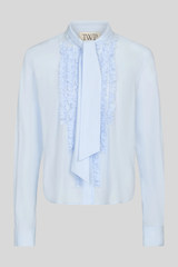 TWP - Connor Ruffle Shirt - BABYBLUE
