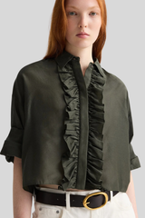 TWP - Next Ex Shirt with Ruffle - ROSIN