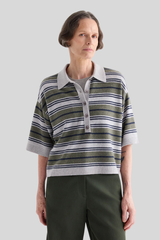 TWP - SS Polo with Stripes - PLMOSFLA