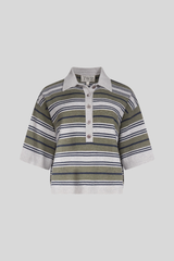 TWP - SS Polo with Stripes - PLMOSFLA