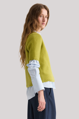 TWP - Seed Stitch Audrey Sweater - AVOCAOIL