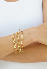 Tat2 - Rico Thin Chain Bracelet 7.5" - GOLD