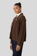 The Great - The Crochet Cardigan - CHOCOBRW