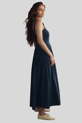 The Great - The Day Break Dress - NAVY