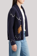 The Great - The Horse Lodge Cardigan - NAVY