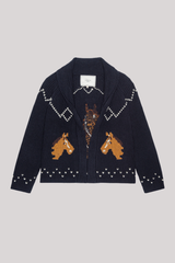 The Great - The Horse Lodge Cardigan - NAVY