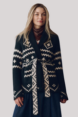The Great - The Reversible Shepherd Cardigan - NVYCREAM