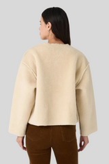 The Great - The Woodside Toggle Coat - CREAM