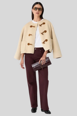 The Great - The Woodside Toggle Coat - CREAM