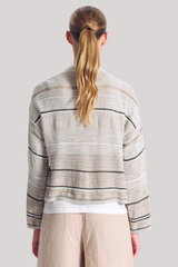 Transit - Patterned Knit Jacket - SAND