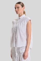 Transit - Sleeveless Shirt - WHITE
