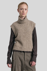 Transit - Wool and Alpaca Waistcoat - CLAY