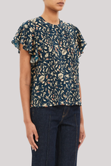 Ulla Johnson - Adoni Short Sleeve Top - MIDGARDN